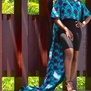 Ankara blue high-low top